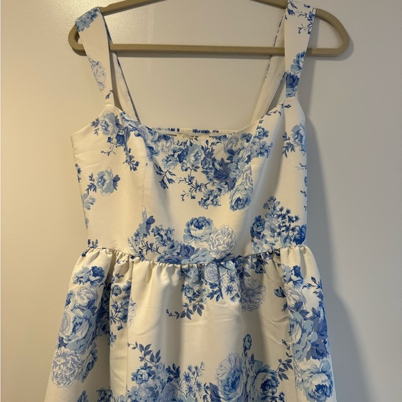 Sachin & Babi Blaine Taffeta Square-Neck Midi Dress - Picture 3 of 6